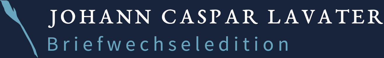 Johann Caspar Lavater Briefedition